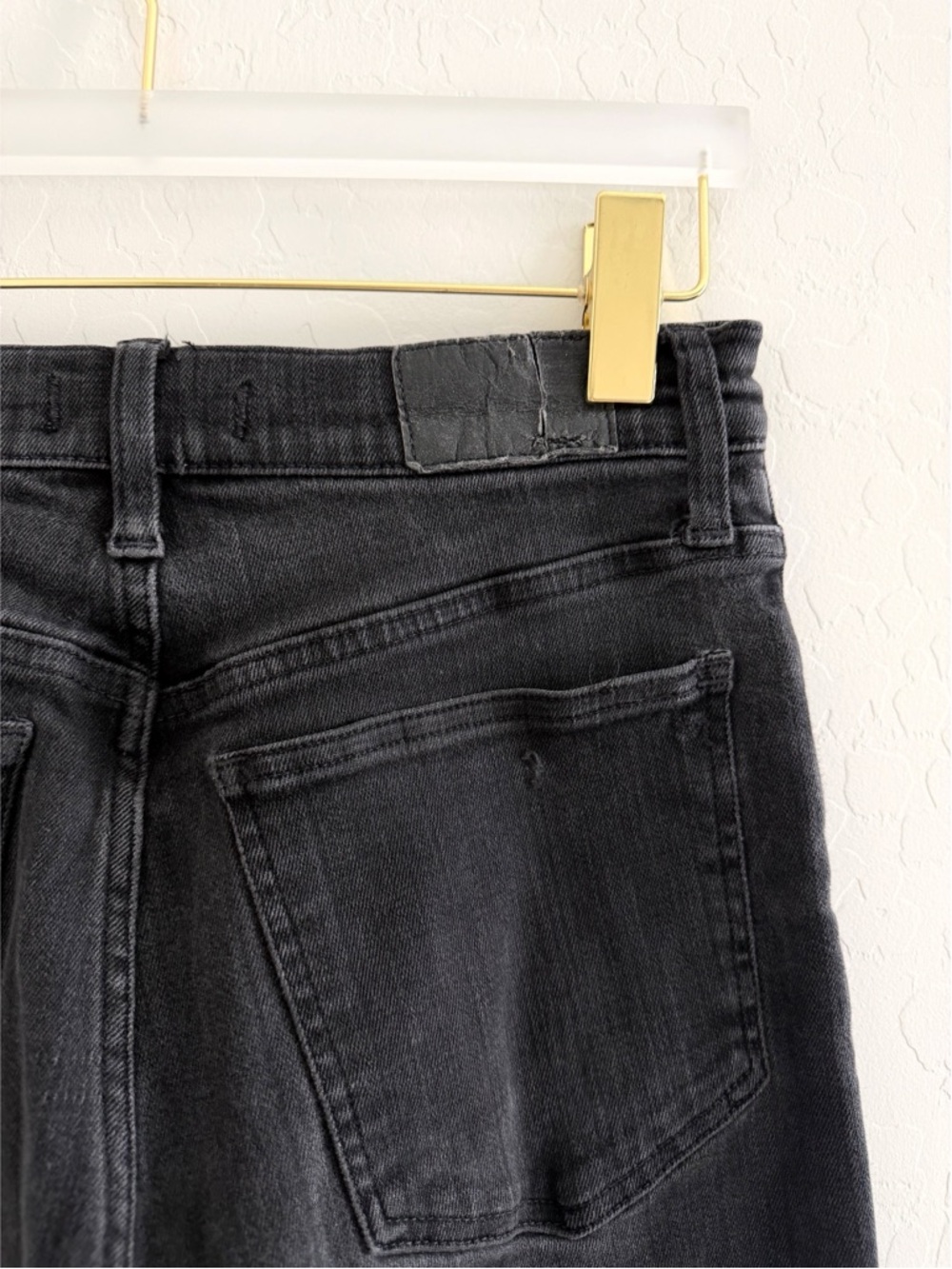 Madewell The Perfect Vintage Wide-Leg Jean in Black Wash NM234 Size 29 - Picture 10 of 14
